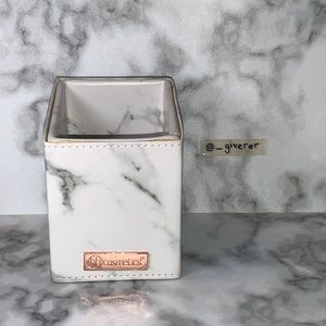Marble Faux Leather BH Cosmetics Angled Brush Holder - Marble
